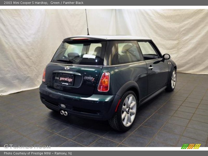 Green / Panther Black 2003 Mini Cooper S Hardtop