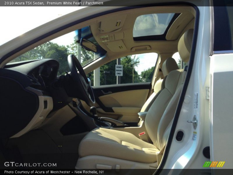 Premium White Pearl / Parchment 2010 Acura TSX Sedan