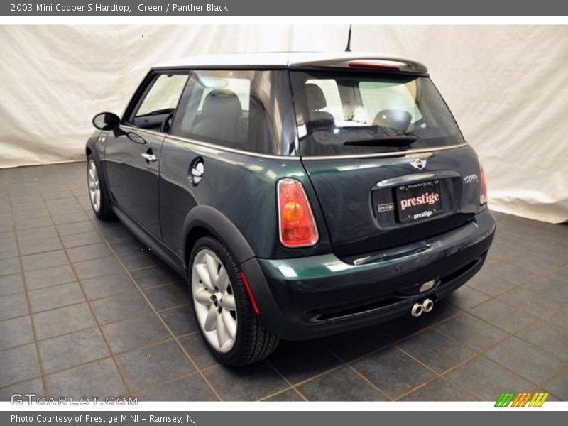Green / Panther Black 2003 Mini Cooper S Hardtop