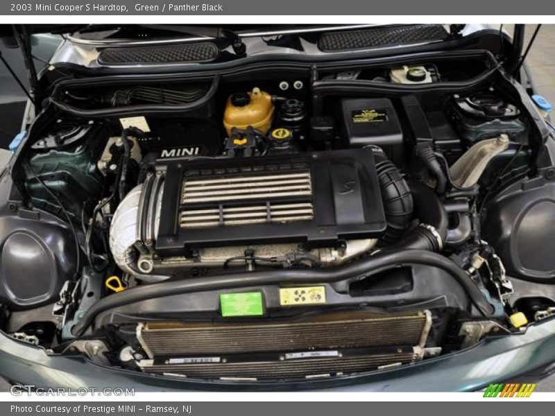 Green / Panther Black 2003 Mini Cooper S Hardtop