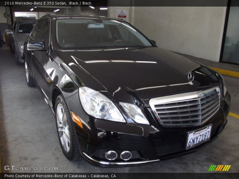 Black / Black 2010 Mercedes-Benz E 350 Sedan