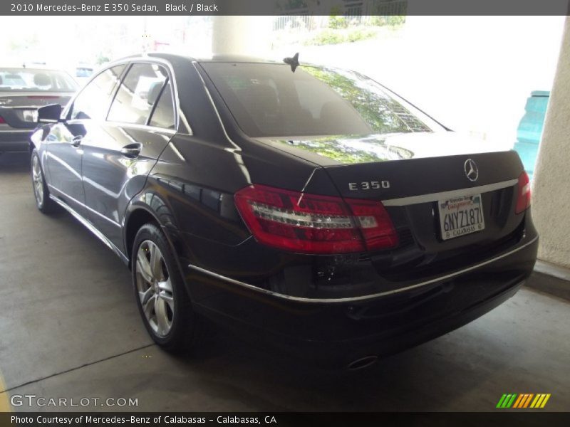 Black / Black 2010 Mercedes-Benz E 350 Sedan