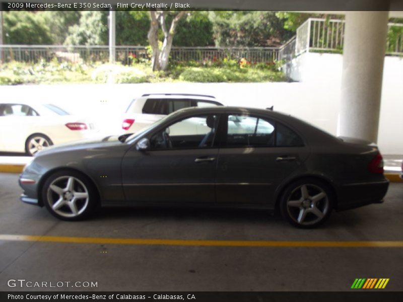 Flint Grey Metallic / Black 2009 Mercedes-Benz E 350 Sedan