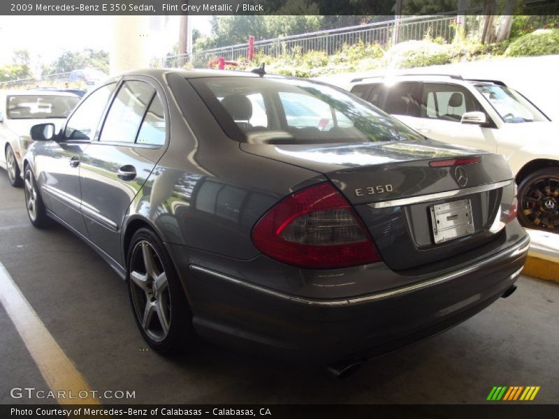 Flint Grey Metallic / Black 2009 Mercedes-Benz E 350 Sedan