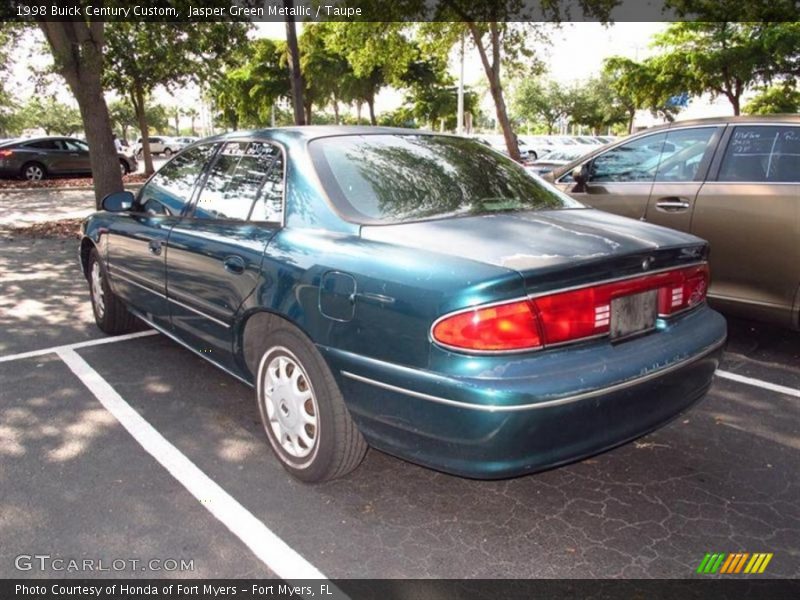 Jasper Green Metallic / Taupe 1998 Buick Century Custom