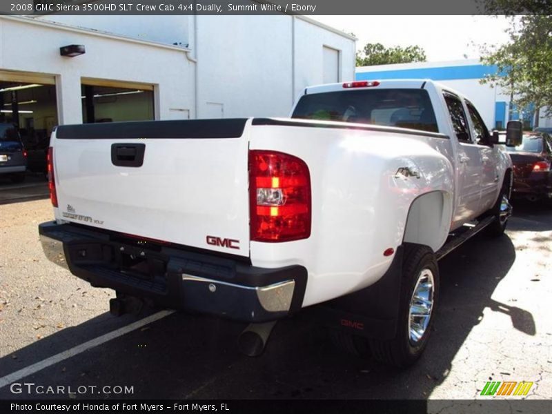 Summit White / Ebony 2008 GMC Sierra 3500HD SLT Crew Cab 4x4 Dually
