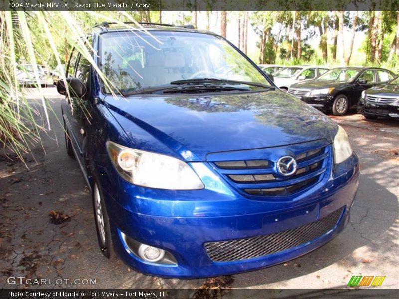 Razor Blue Metallic / Gray 2004 Mazda MPV LX