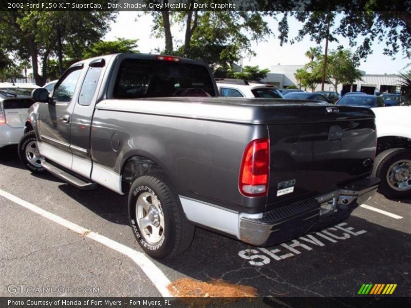 Dark Shadow Grey Metallic / Dark Graphite 2002 Ford F150 XLT SuperCab