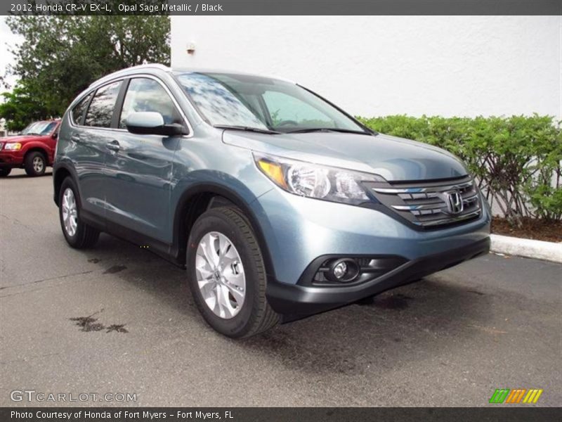 Opal Sage Metallic / Black 2012 Honda CR-V EX-L