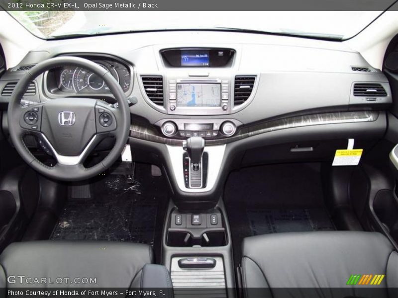 Opal Sage Metallic / Black 2012 Honda CR-V EX-L