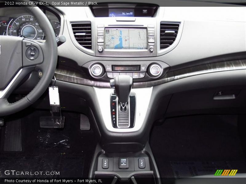 Opal Sage Metallic / Black 2012 Honda CR-V EX-L