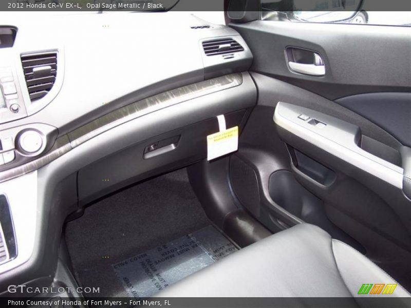 Opal Sage Metallic / Black 2012 Honda CR-V EX-L