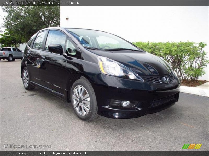 Crystal Black Pearl / Black 2012 Honda Fit Sport
