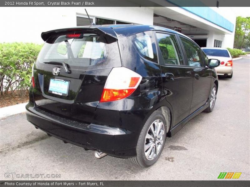Crystal Black Pearl / Black 2012 Honda Fit Sport