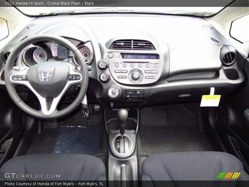 Crystal Black Pearl / Black 2012 Honda Fit Sport