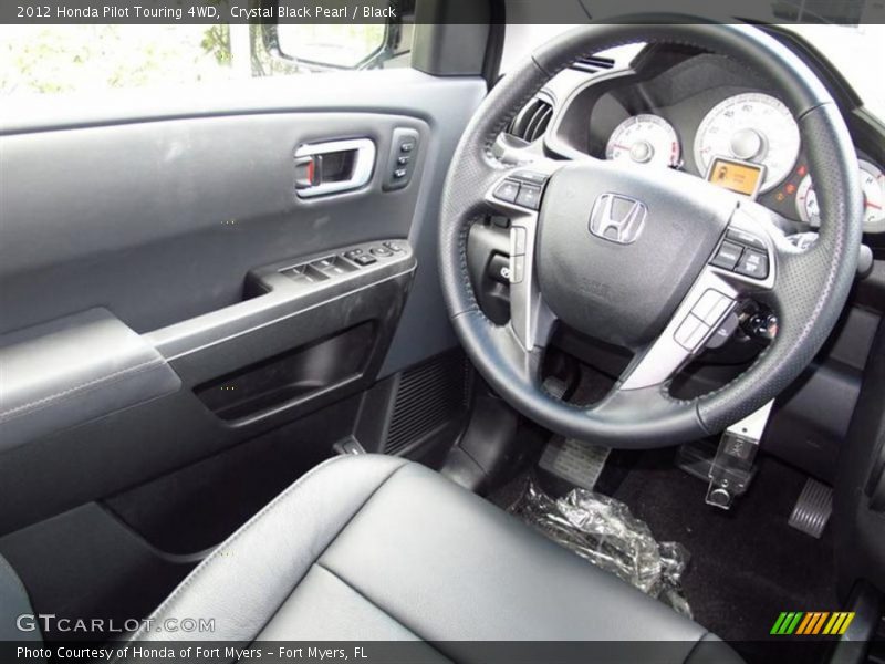 Crystal Black Pearl / Black 2012 Honda Pilot Touring 4WD