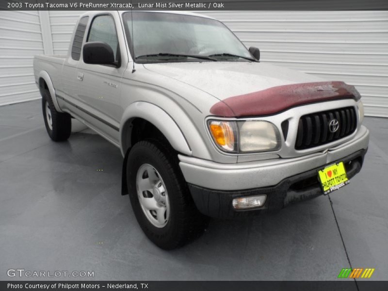 Lunar Mist Silver Metallic / Oak 2003 Toyota Tacoma V6 PreRunner Xtracab