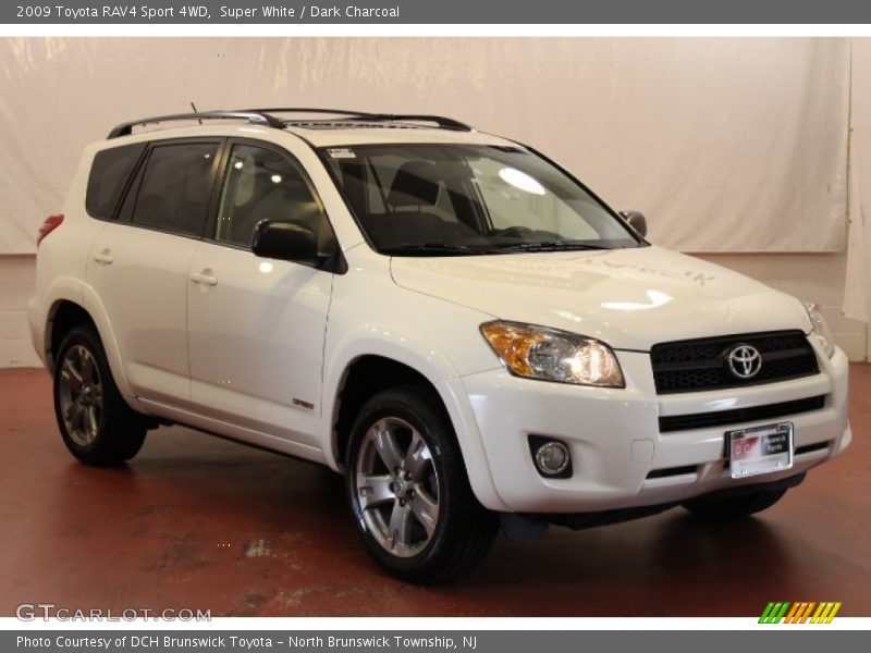 Super White / Dark Charcoal 2009 Toyota RAV4 Sport 4WD
