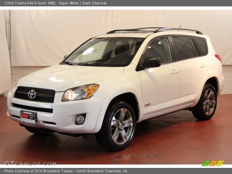 Super White / Dark Charcoal 2009 Toyota RAV4 Sport 4WD