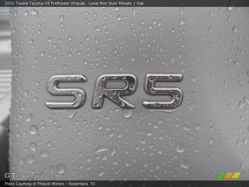 SR5 Badge - 2003 Toyota Tacoma V6 PreRunner Xtracab