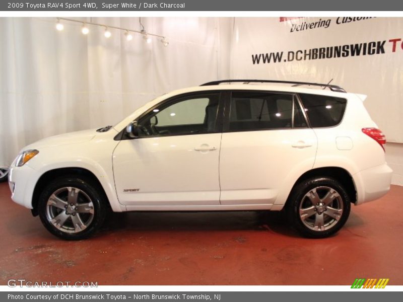Super White / Dark Charcoal 2009 Toyota RAV4 Sport 4WD