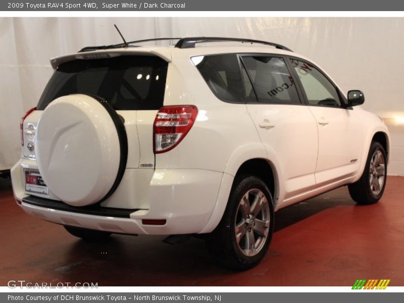 Super White / Dark Charcoal 2009 Toyota RAV4 Sport 4WD