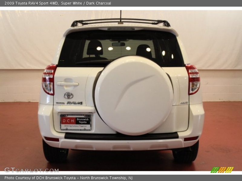 Super White / Dark Charcoal 2009 Toyota RAV4 Sport 4WD