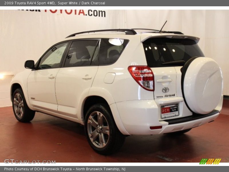 Super White / Dark Charcoal 2009 Toyota RAV4 Sport 4WD