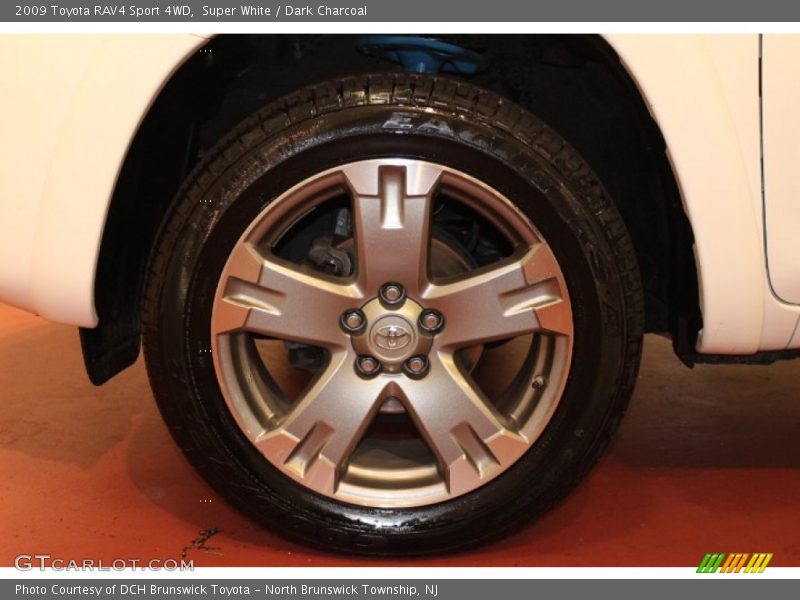 Super White / Dark Charcoal 2009 Toyota RAV4 Sport 4WD