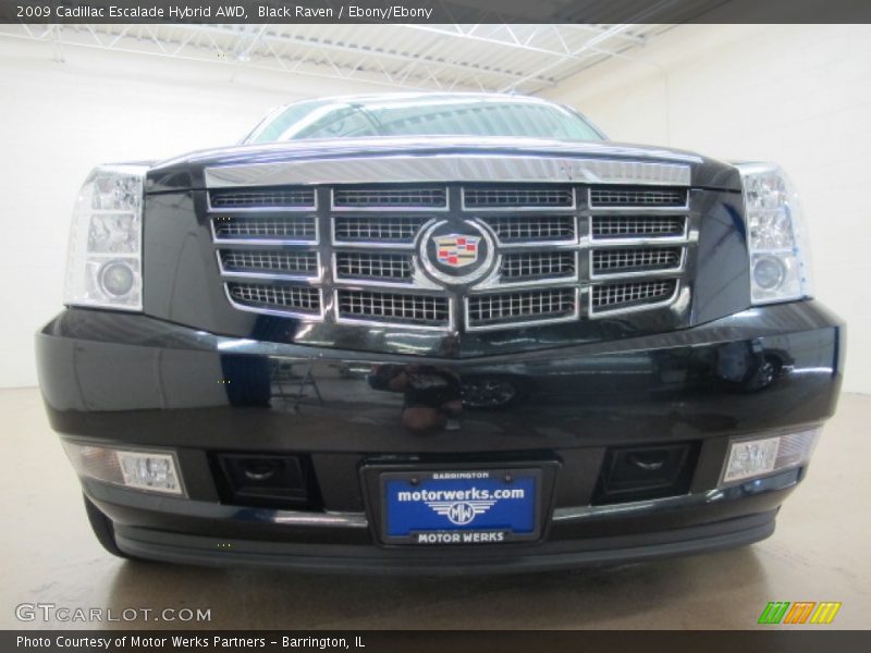 Black Raven / Ebony/Ebony 2009 Cadillac Escalade Hybrid AWD