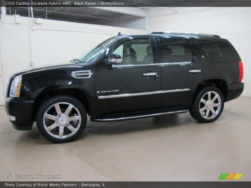 Black Raven / Ebony/Ebony 2009 Cadillac Escalade Hybrid AWD
