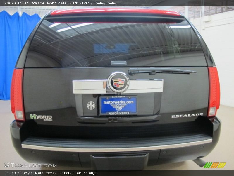 Black Raven / Ebony/Ebony 2009 Cadillac Escalade Hybrid AWD