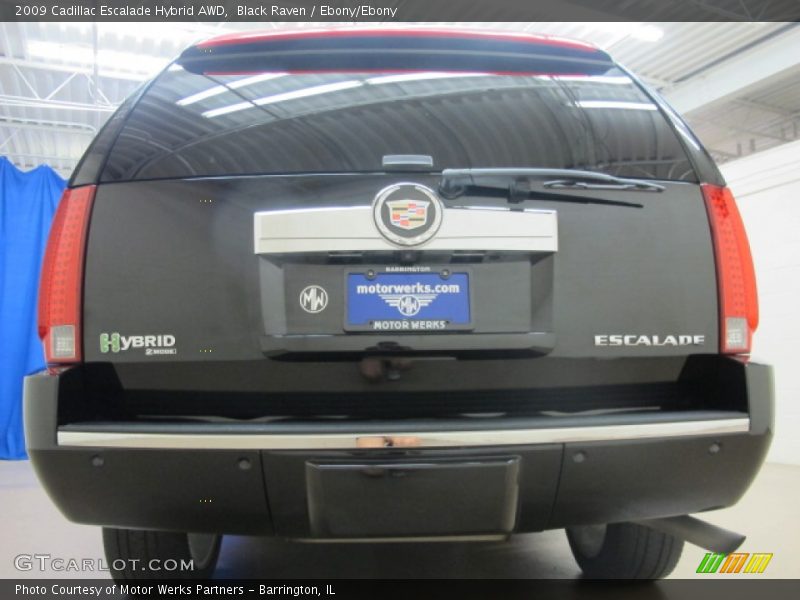 Black Raven / Ebony/Ebony 2009 Cadillac Escalade Hybrid AWD