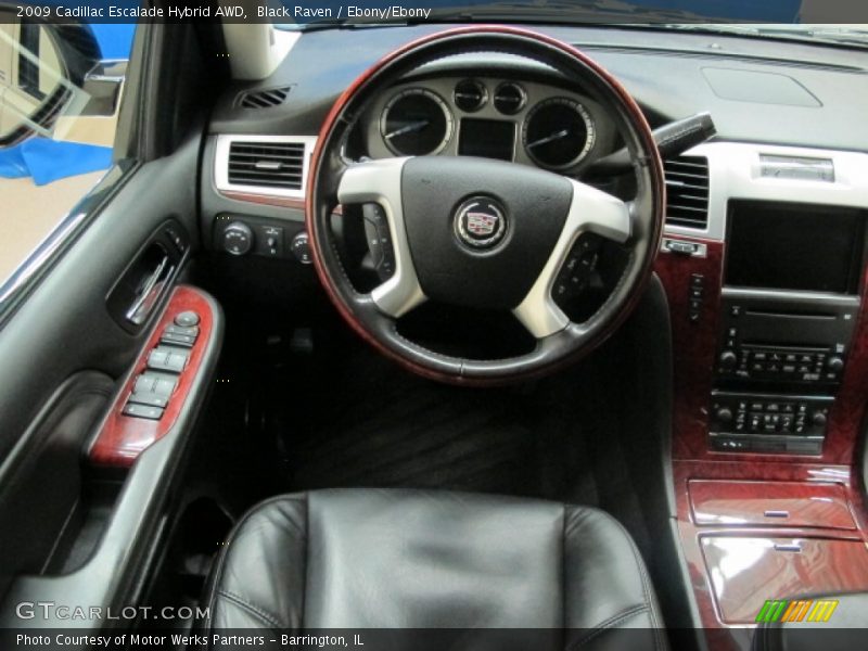 Black Raven / Ebony/Ebony 2009 Cadillac Escalade Hybrid AWD