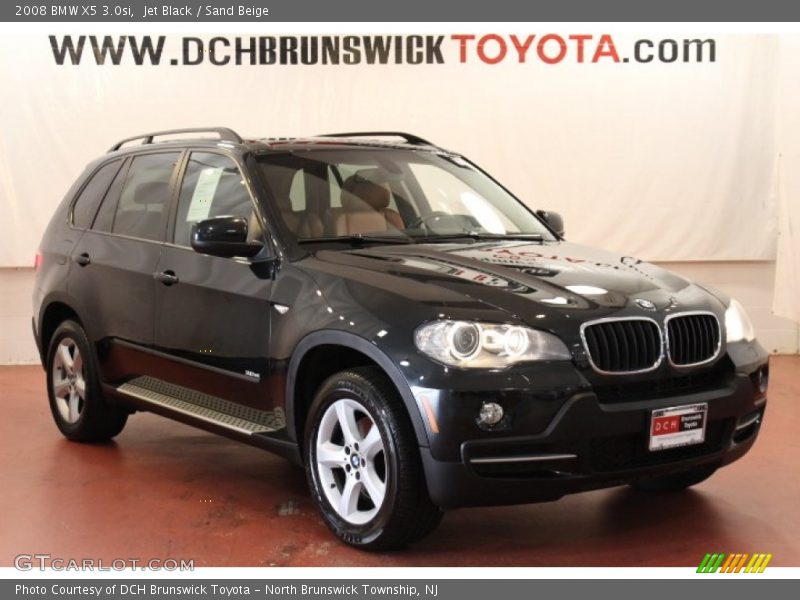 Jet Black / Sand Beige 2008 BMW X5 3.0si