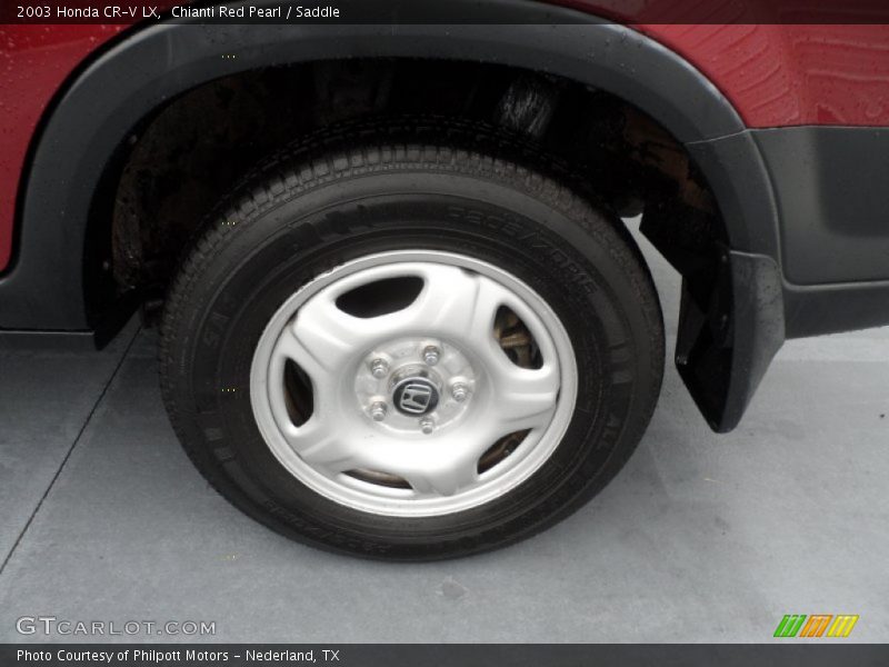 Chianti Red Pearl / Saddle 2003 Honda CR-V LX