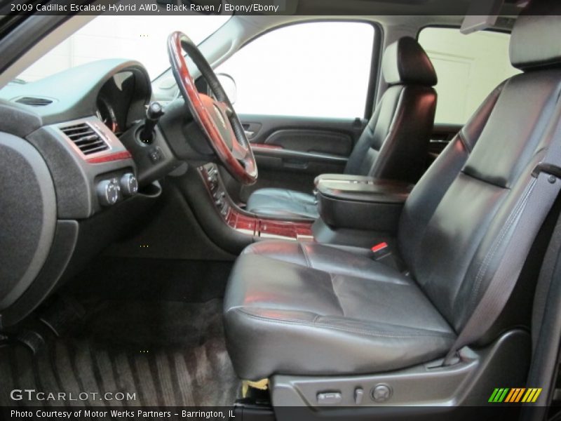 Black Raven / Ebony/Ebony 2009 Cadillac Escalade Hybrid AWD