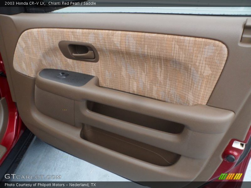 Chianti Red Pearl / Saddle 2003 Honda CR-V LX