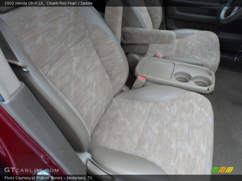 Chianti Red Pearl / Saddle 2003 Honda CR-V LX