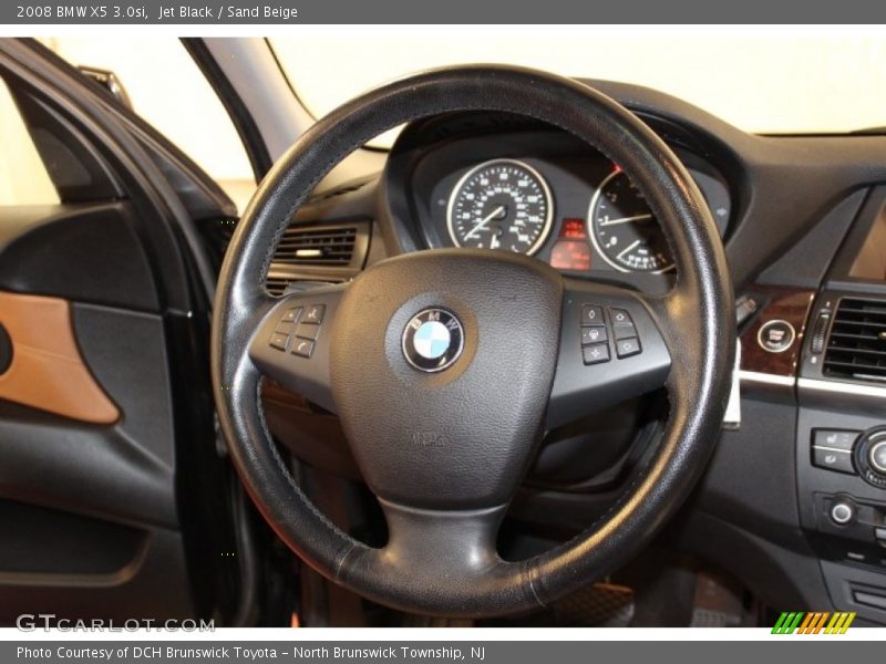 Jet Black / Sand Beige 2008 BMW X5 3.0si