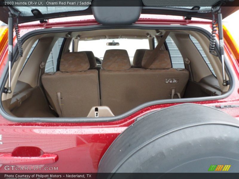 Chianti Red Pearl / Saddle 2003 Honda CR-V LX