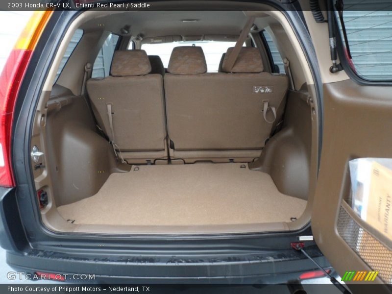 Chianti Red Pearl / Saddle 2003 Honda CR-V LX