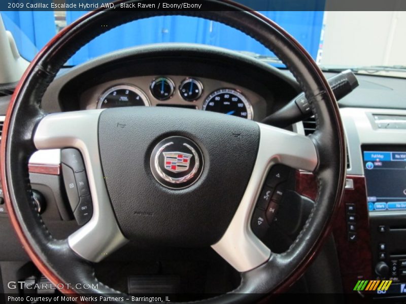 Black Raven / Ebony/Ebony 2009 Cadillac Escalade Hybrid AWD
