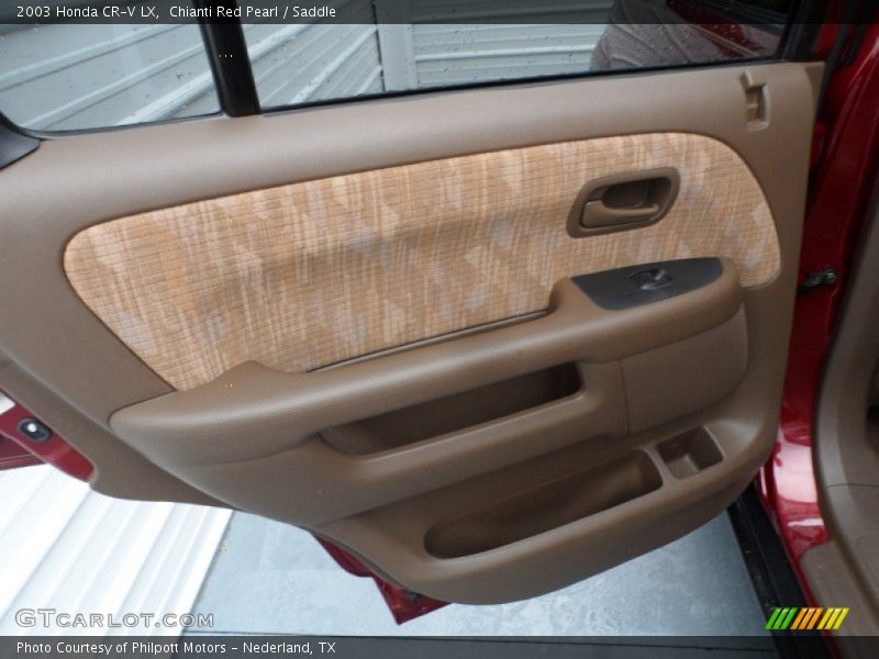 Chianti Red Pearl / Saddle 2003 Honda CR-V LX