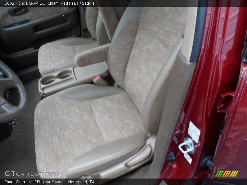Chianti Red Pearl / Saddle 2003 Honda CR-V LX