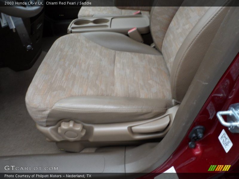 Chianti Red Pearl / Saddle 2003 Honda CR-V LX