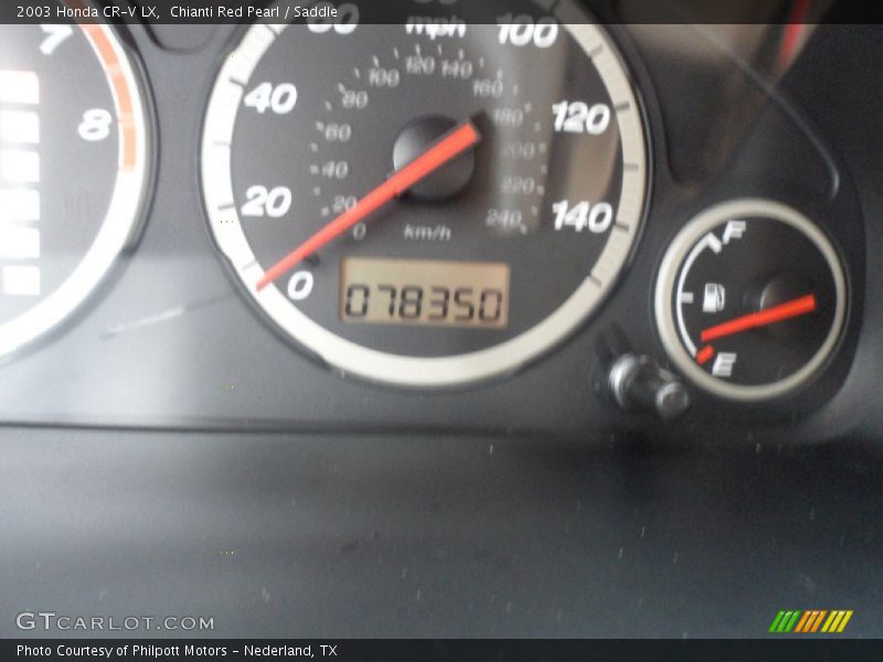 Chianti Red Pearl / Saddle 2003 Honda CR-V LX