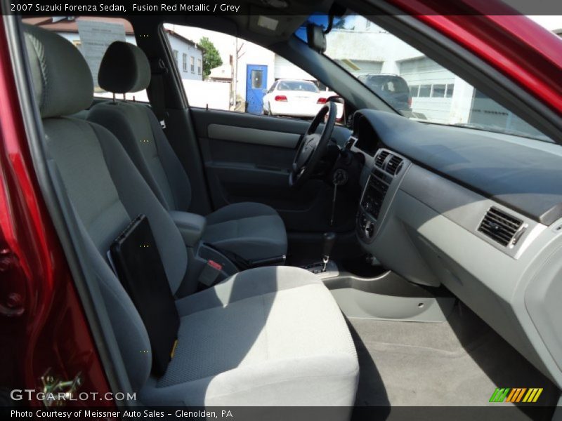 Fusion Red Metallic / Grey 2007 Suzuki Forenza Sedan