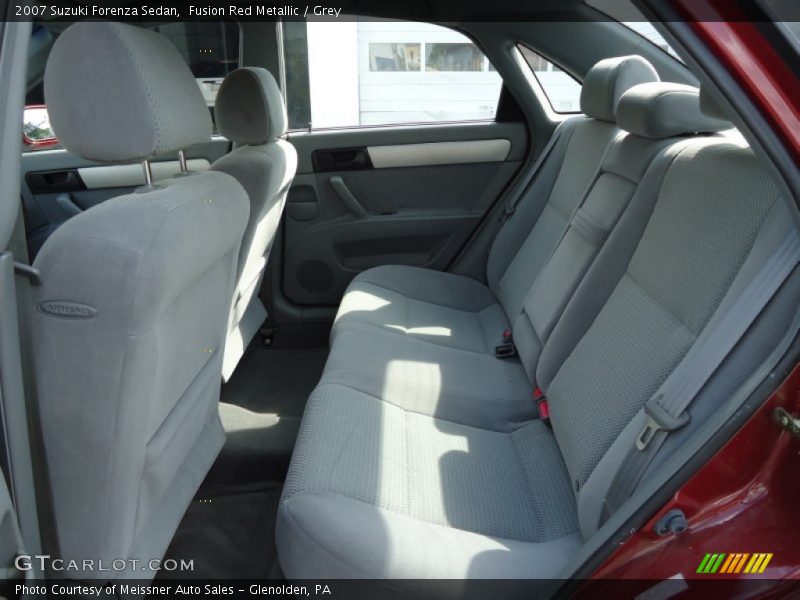 Fusion Red Metallic / Grey 2007 Suzuki Forenza Sedan