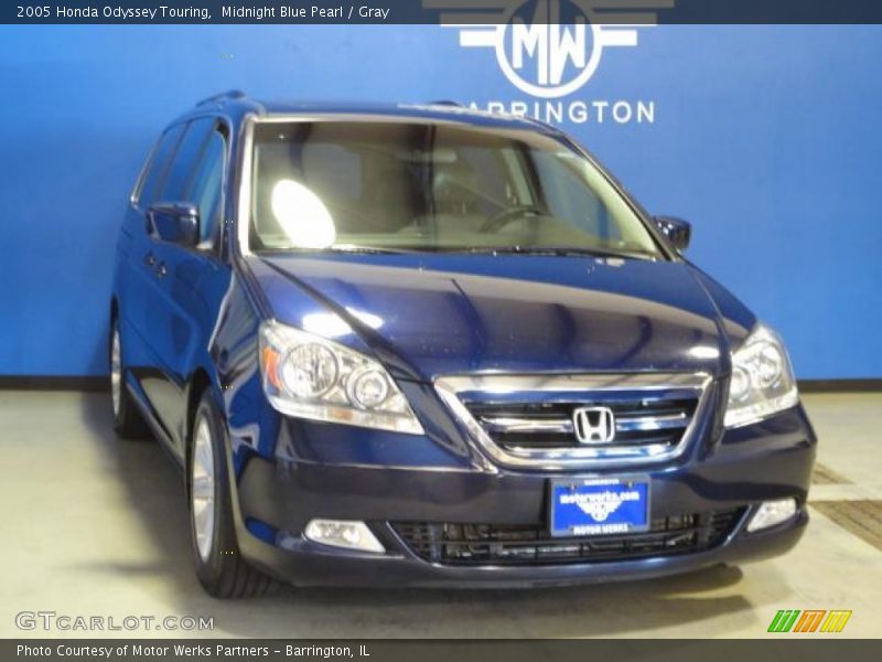 Midnight Blue Pearl / Gray 2005 Honda Odyssey Touring